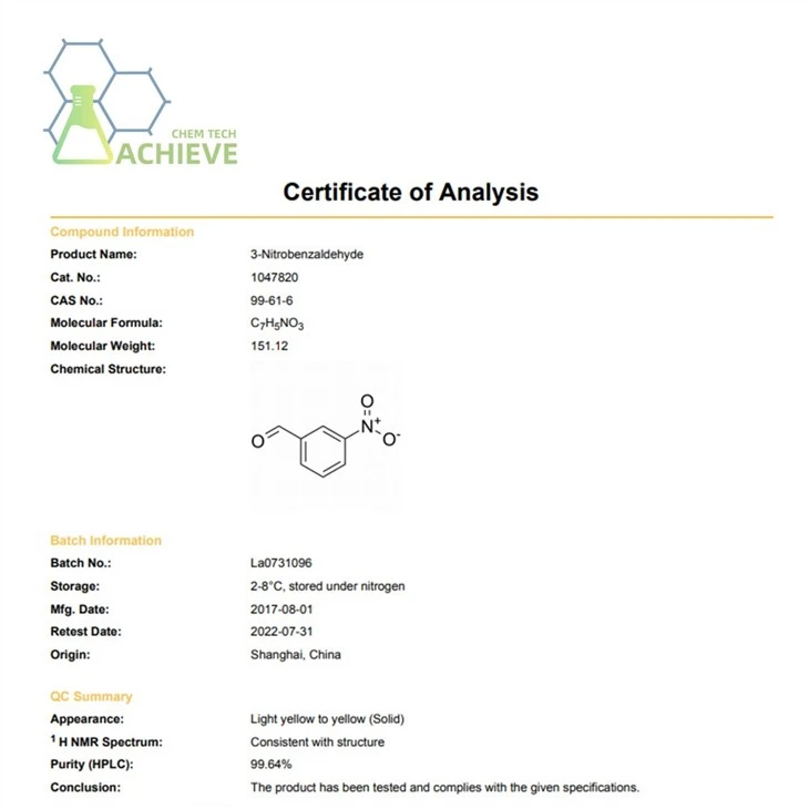 3-Nitrobenzaldehyde 99% CAS 99-61-6