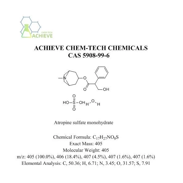 Atropine Sulfate Monohydrate CAS 5908-99-6