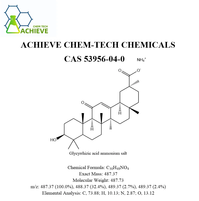 Glycyrrhizic Acid Ammonium Salt CAS 53956-04-0